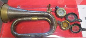 A big thank you to Cobbaton Combat museum for lending us this period bugle.