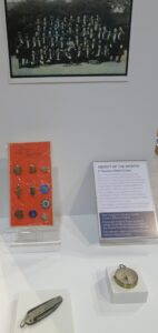 These badges, compass and pen knife belonged to local Girl Guide Mary Radden in the 1960s and 70s