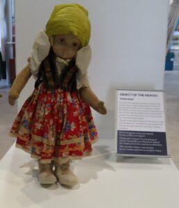 This doll was sold in Liberty’s during WWII to support displaced Polish people