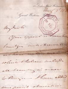 This letter from 1838 shows the difficult working relationship Brunel had with William Ranger. William was contracted to build sections of the Great Western Railway. Unimpressed with his delays, Brunel dismissed him and kept his tools!