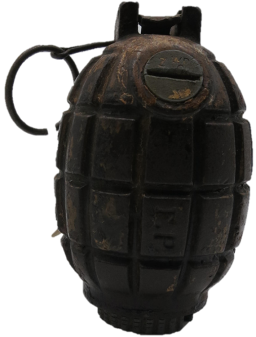 cast iron hand grenade